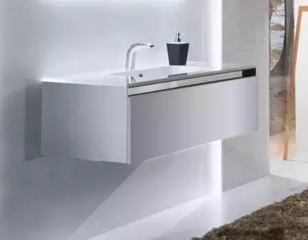 Тумба с раковиной Sanvit Кубэ-1 70 белый глянец