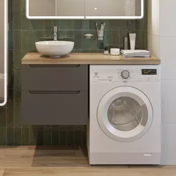 Тумба с раковиной STWORKI Берген 122 серая