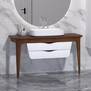 Тумба с раковиной STWORKI Brezza 130 wood