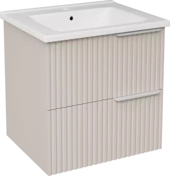 Тумба с раковиной STWORKI Хаммель 55 бежевая