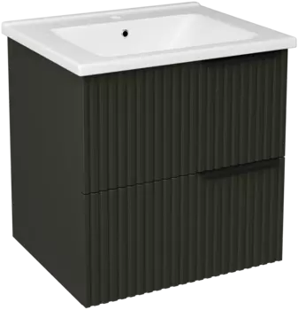 Тумба с раковиной STWORKI Хаммель 55 грин софт