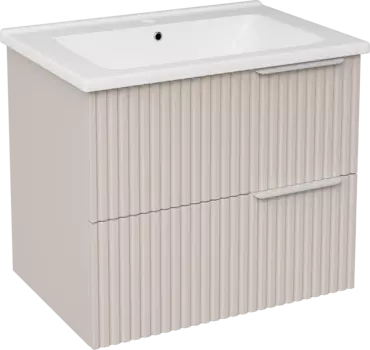 Тумба с раковиной STWORKI Хаммель 65 бежевая