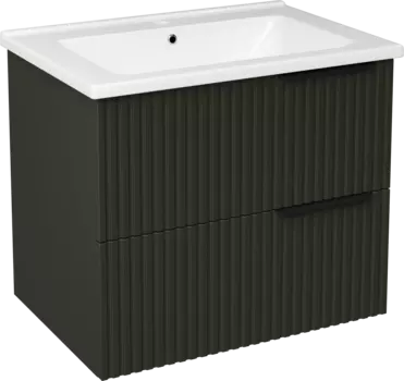 Тумба с раковиной STWORKI Хаммель 65 грин софт