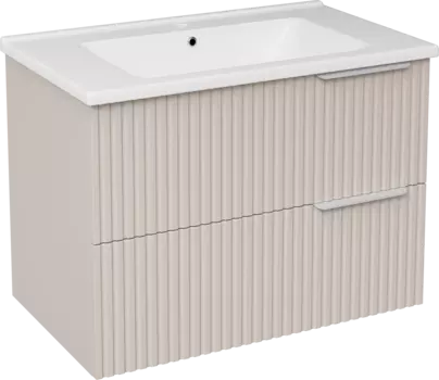 Тумба с раковиной STWORKI Хаммель 75 бежевая