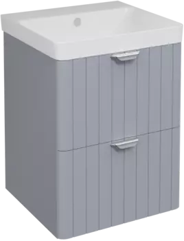 Тумба с раковиной STWORKI Ларвик 50 серая матовая