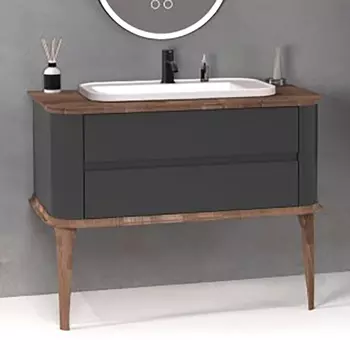 Тумба с раковиной STWORKI Pier 102 antrachite