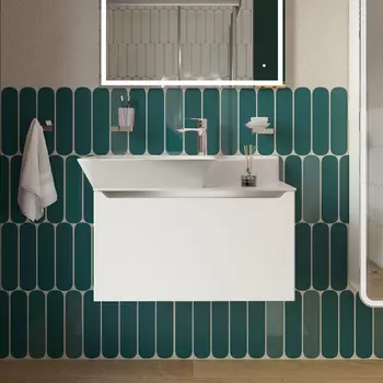 Тумба с раковиной STWORKI Ши 80, подвесная