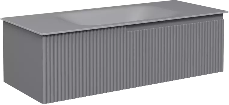 Тумба с раковиной STWORKI Вестфолл 120 серая матовая