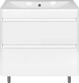 Тумба с раковиной Style Line Атлантика 80 Люкс Plus, напольная, белая