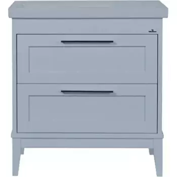 Тумба с раковиной ValenHouse Эйвори 80 серая