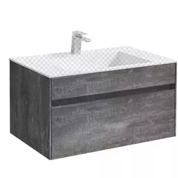Тумба с раковиной Vincea Chiara 80 серое дерево