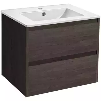 Тумба с раковиной Vincea Gio 60 темное дерево