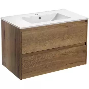 Тумба с раковиной Vincea Gio 80 светлое дерево