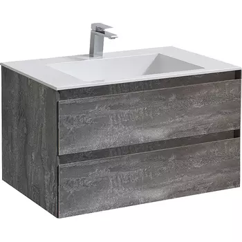 Тумба с раковиной Vincea Luka 80 серое дерево