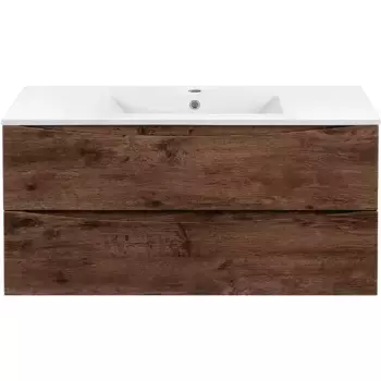 Тумба с раковиной Vincea Mia 100 темное дерево