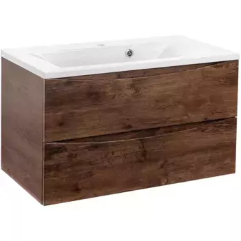 Тумба с раковиной Vincea Mia 90 темное дерево