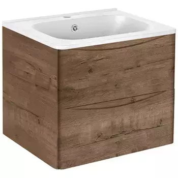 Тумба с раковиной Vincea Paola 60 темное дерево