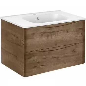 Тумба с раковиной Vincea Paola 80 светлое дерево