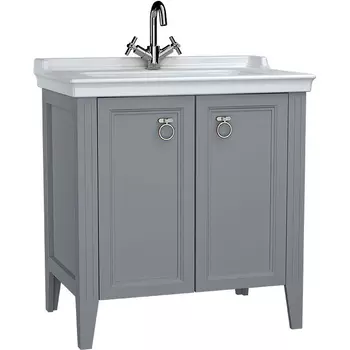 Тумба с раковиной VitrA Valarte 80 серая матовая