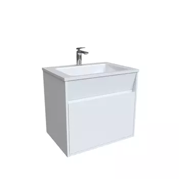 Тумба с умывальником подвесная с ящиками