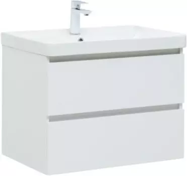 Тумба Вега 70 2 ящ. цв.белый глянец (308333)