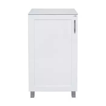 Тумба в ванную комнату со столешницей Misty Купер 50 L белая матовая