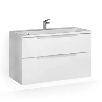 Тумба Wector 100 подвесная белая