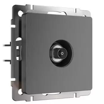 ТВ-розетка оконечная Werkel графит рифленый W1183004 4690389158681