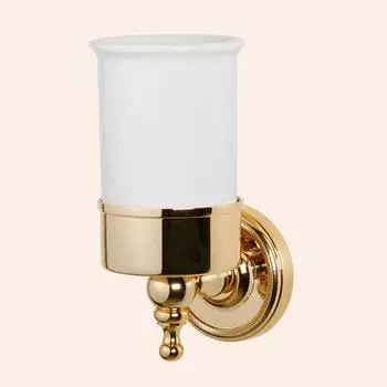 TW Bristol 109, подвесной cтакан, керамический (белый), цвет держателя: золото