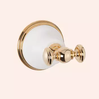 TW Harmony 016, крючок для полотенца, цвет держателя: белый/золото