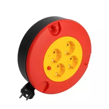 Удлинитель-рулетка на 4 розетки с/з Stekker Standart STD06-40-30 5м 50178