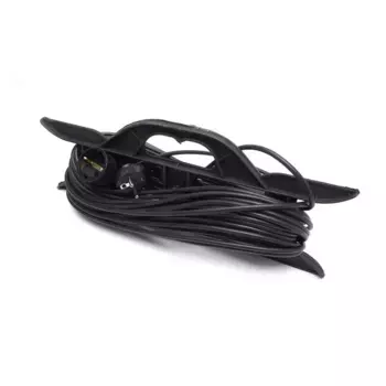 Удлинитель-шнур на рамке 1-местный c/з Stekker, HM02-01-20, 20м, 3*0,75, серия Home (УХз-10), черный 39224