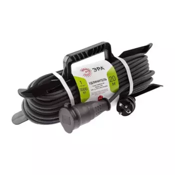 Удлинитель силовой ЭРА 1гн 20м с/з UFx-1e-3x2,5-20m-IP44(kg) Б0050871