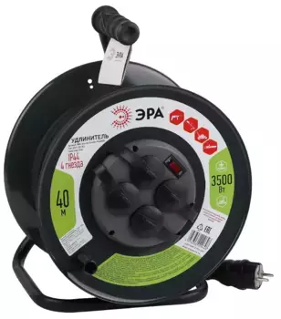 Удлинитель силовой Эра RMx-4es-3x1.5-40m-IP44(KG) Б0046848