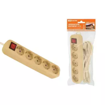 Удлинитель TDM Electric У05В 5гн 5м с/з SQ1303-2122