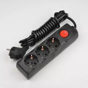 Удлинитель Uniel 2гн х 7м с/з Standard S-GCD3-7B Black UL-00003609