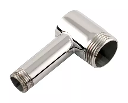 Уголок Уголок переходной н/ж "СУНЕРЖА" G 1" нар.р. / G 1/2" нар.р. удл. L-60 мм (Матовое золото)