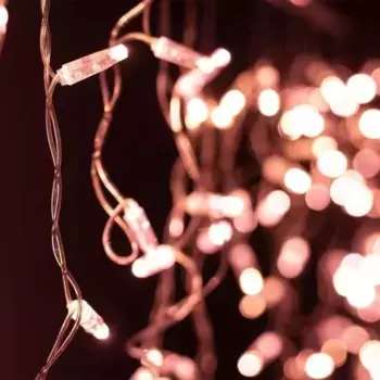 Уличная светодиодная гирлянда Ardecoled бахрома 230V розовое золото ARD-Edge-Classic-2400X600-Clear-88Led-Std Rose Gold 031188