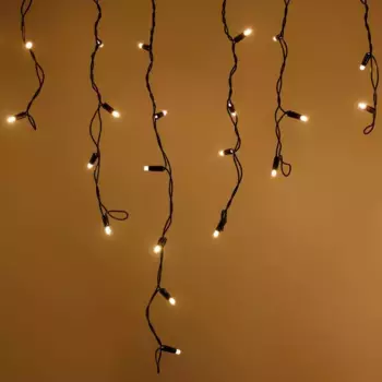 Уличная светодиодная гирлянда Ardecoled бахрома 230V теплый белый/белый ARD-Edge-Pro-4000X600-Black-128Led-Flash Warm 026026