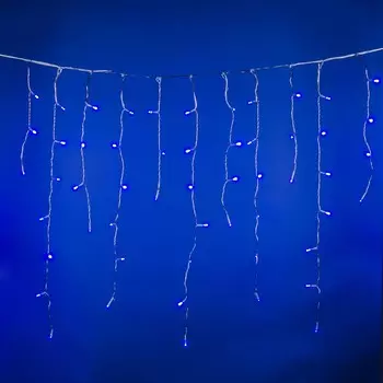 Уличная светодиодная гирлянда Uniel бахрома 220V синий ULD-B2007-100/TTK Blue IP44 UL-00007207