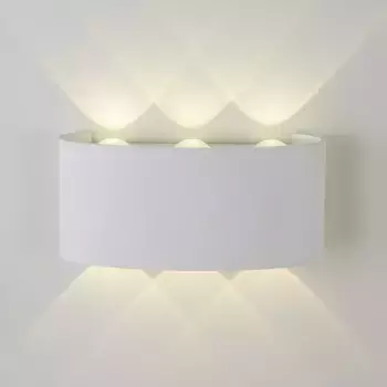 Уличный настенный светильник AM Group AM307-6X1 W WH 4000K