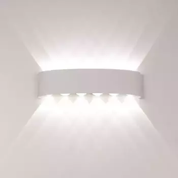 Уличный настенный светильник AM Group AM307-12X1W WH 4000K