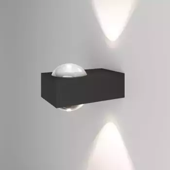 Уличный настенный светильник Elektrostandard Lenses черный 35191/W 4690389216428 a070458