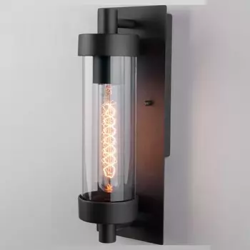 Уличный настенный светильник Elektrostandard Pipe D 35151/D чёрный a058261