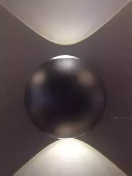 Уличный настенный светильник Elvan GW-161A/2-6W-WW-Bk