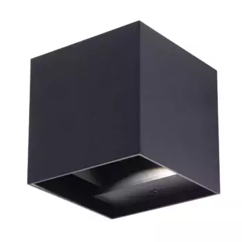 Уличный настенный светильник Uniel ULU-S55B-2x3W/3000K+4000K+6000K IP65 BLACK UL-00010853