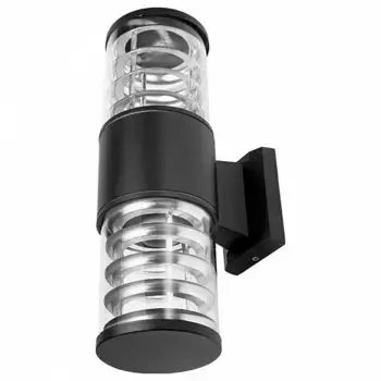 Уличный настенный светильник Uniel UUL-S12A 2x60W/E27 IP65 Black UL-00006808