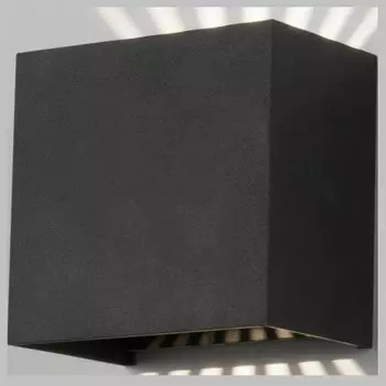 Уличный настенный светодиодный светильник Elektrostandard Sole 35149/D черный a058892