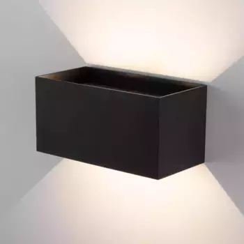 Уличный настенный светодиодный светильник Elektrostandard Winner 35137/W черный a057136