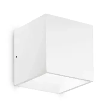 Уличный настенный светодиодный светильник Ideal Lux Rubik Ap1 Bianco 4000K 149745